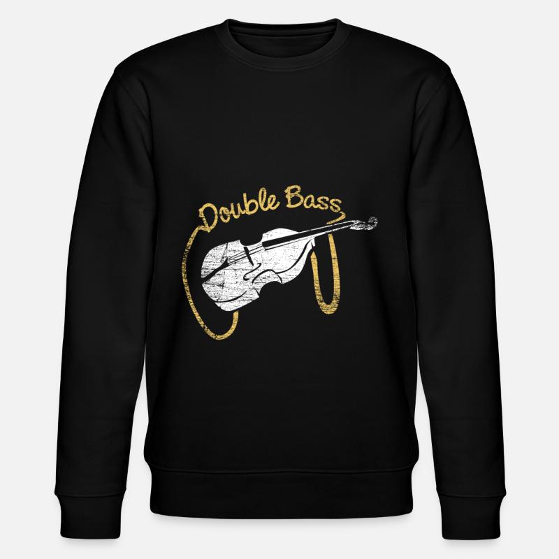 Kontrabass Musiker - Stanley/Stella Unisex Bio-Sweatshirt CHANGER  - Schwarz