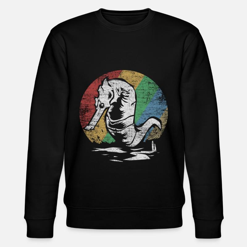 Seahorse gift - Stanley/Stella CHANGER Unisex Organic Sweatshirt - black