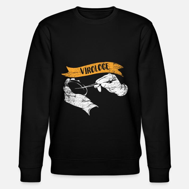 Virologe Geschenk - Stanley/Stella Unisex Bio-Sweatshirt CHANGER - Schwarz