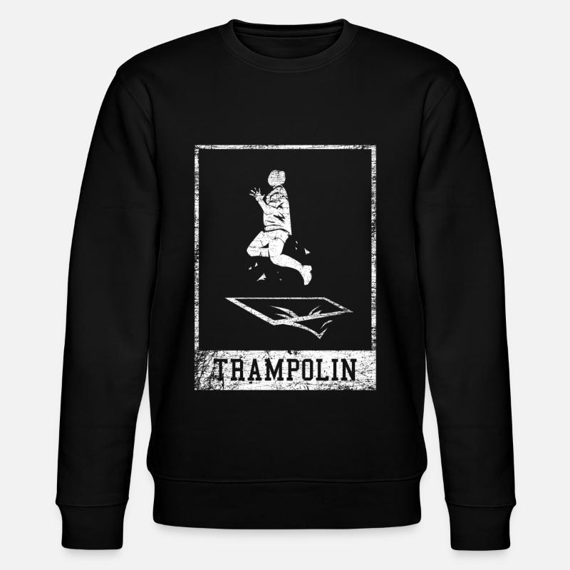 Trampoline springboard gift - Stanley/Stella CHANGER Unisex Organic Sweatshirt - black