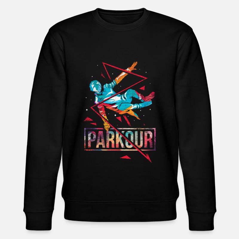 Parkour polygone cadeau - Sweat bio CHANGER Stanley/Stella Unisexe - noir