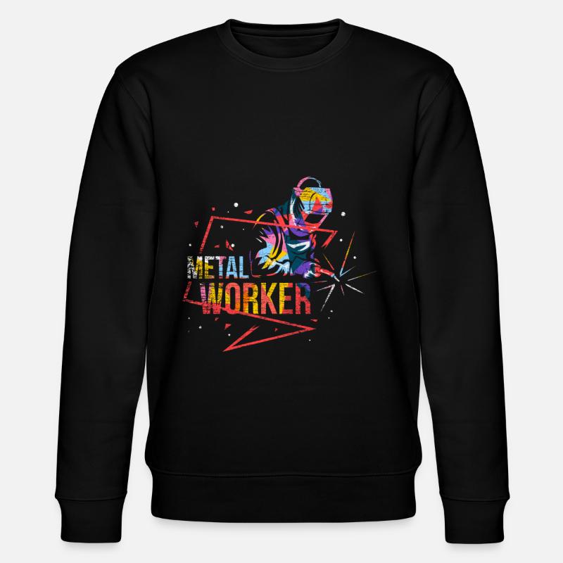 Metallbauer - Stanley/Stella Unisex Bio-Sweatshirt CHANGER  - Schwarz