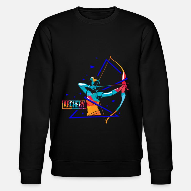 Archery polygon - Stanley/Stella CHANGER Unisex Organic Sweatshirt - black
