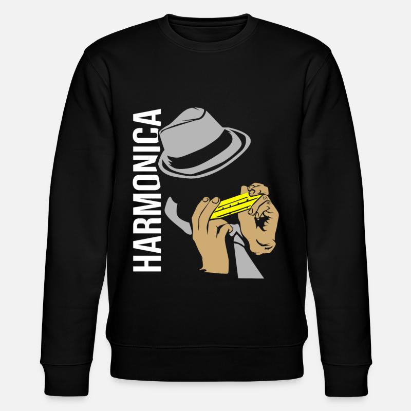 harmonica - Stanley/Stella CHANGER Unisex Organic Sweatshirt - black