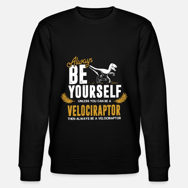 Velociraptor dinosaure - Sweat bio CHANGER Stanley/Stella Unisexe - noir