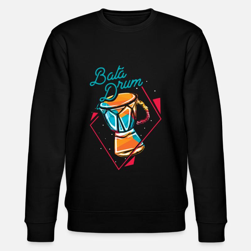 Bata-Trommel Polygon - Stanley/Stella Unisex Bio-Sweatshirt CHANGER  - Schwarz