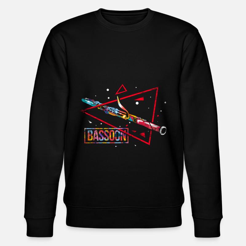 Fagott Polygon Geschenk - Stanley/Stella Unisex Bio-Sweatshirt CHANGER  - Schwarz