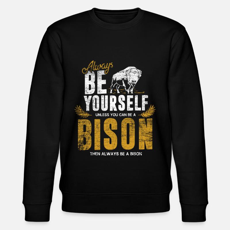 Bison - Stanley/Stella Unisex Bio-Sweatshirt CHANGER  - Schwarz