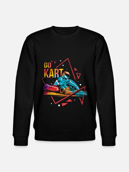 GoKart Polygon - Stanley/Stella CHANGER Unisex Organic Sweatshirt - black