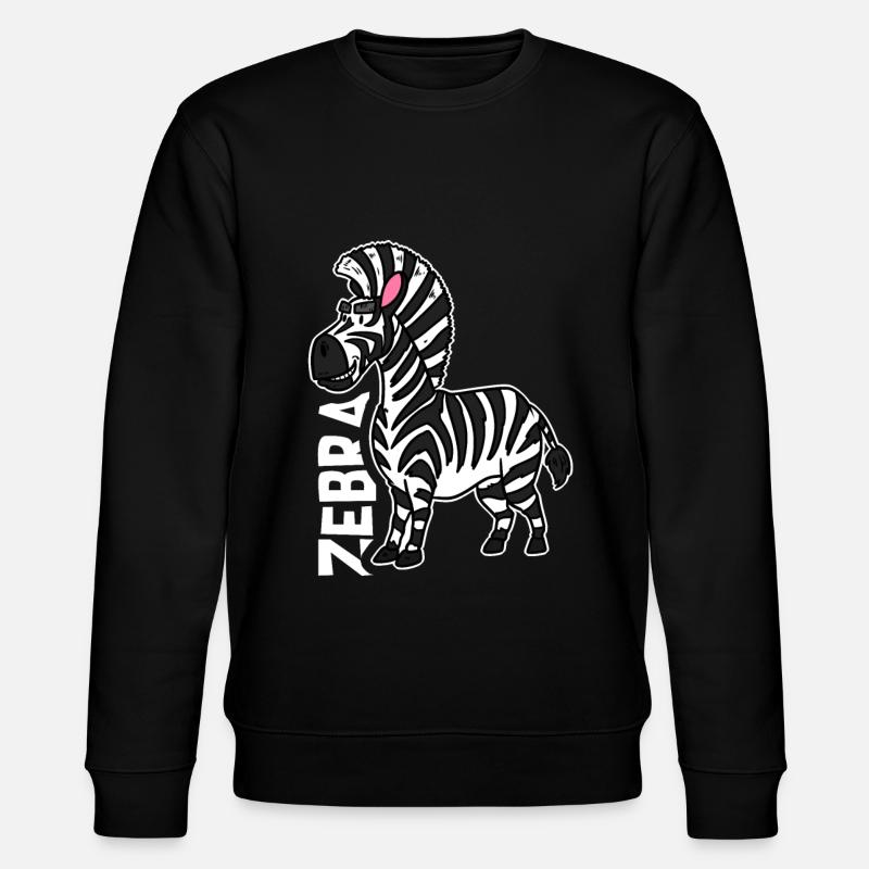 Zebra - Stanley/Stella Unisex Bio-Sweatshirt CHANGER - Schwarz