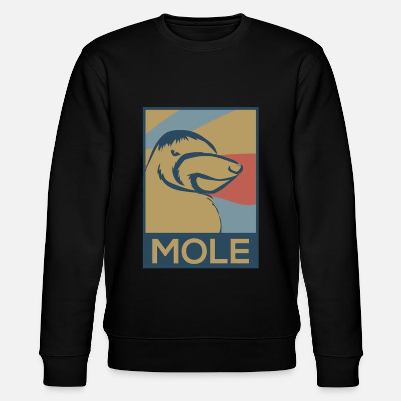 mole - Stanley/Stella CHANGER Unisex Organic Sweatshirt - black
