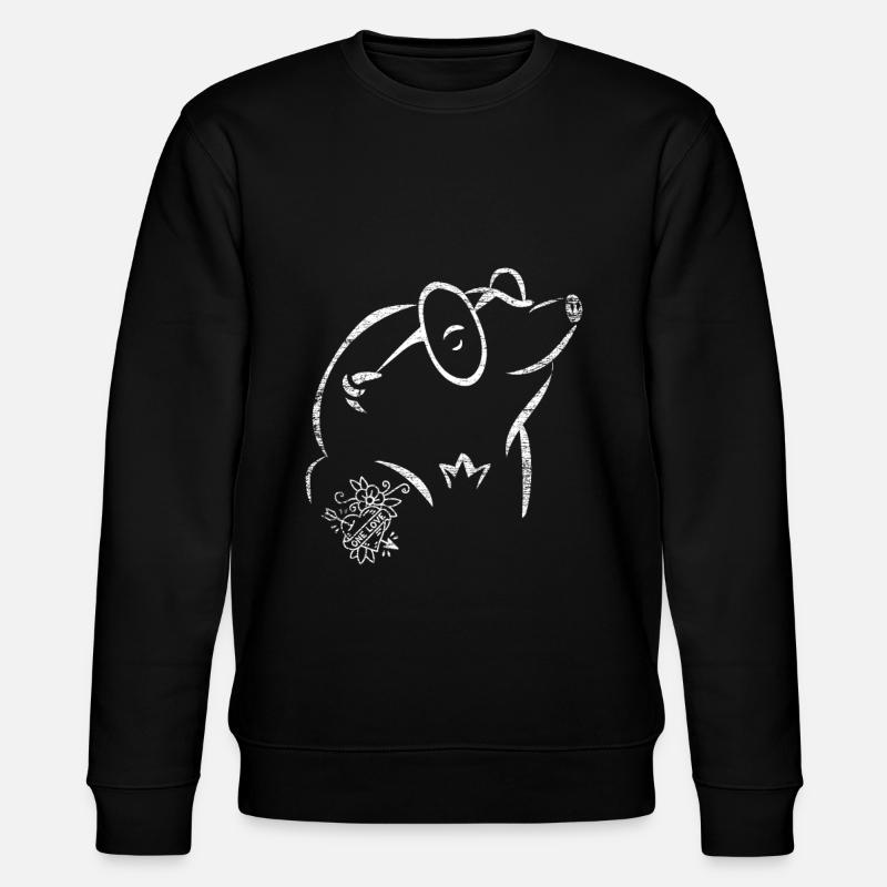 Maulwurf Geschenk - Stanley/Stella Unisex Bio-Sweatshirt CHANGER  - Schwarz
