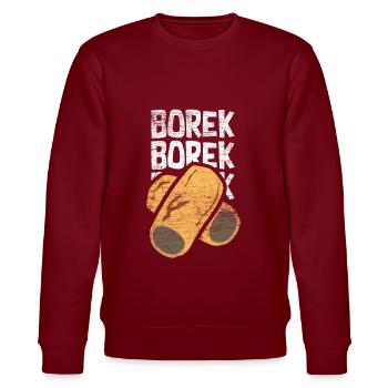 Cadeau Borek - Sweat bio CHANGER Stanley/Stella Unisexe - bordeaux - Devant - Nik (191cm) & Marisol (170cm)