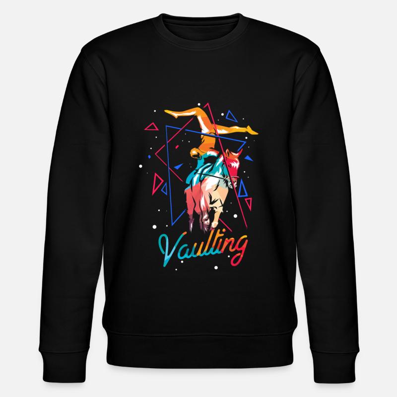 Vaulting horse gift - Stanley/Stella CHANGER Unisex Organic Sweatshirt - black