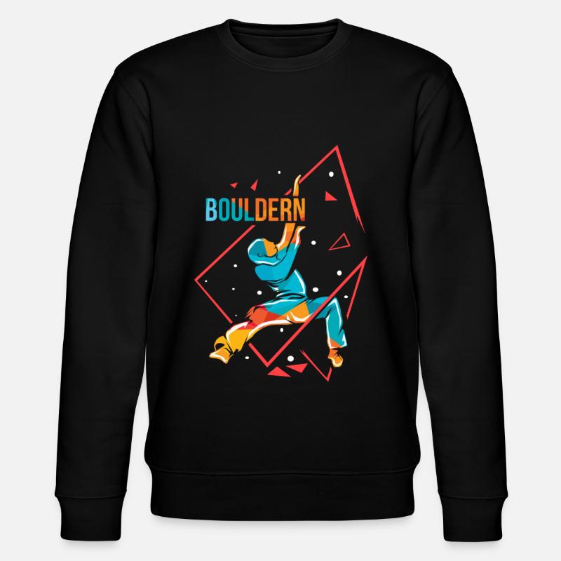 Bouldern Polygon - Stanley/Stella Unisex Bio-Sweatshirt CHANGER  - Schwarz