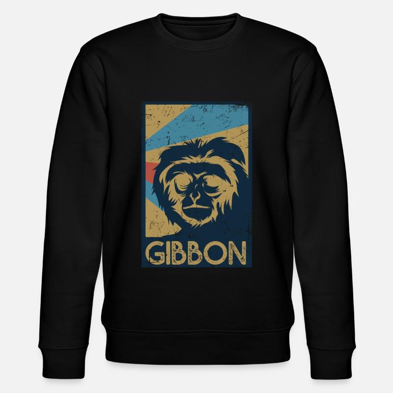 Gibbon - Stanley/Stella Unisex Bio-Sweatshirt CHANGER  - Schwarz