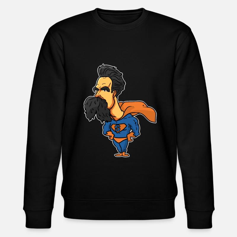 Friedrich Nietzsche - Stanley/Stella Unisex Bio-Sweatshirt CHANGER  - Schwarz