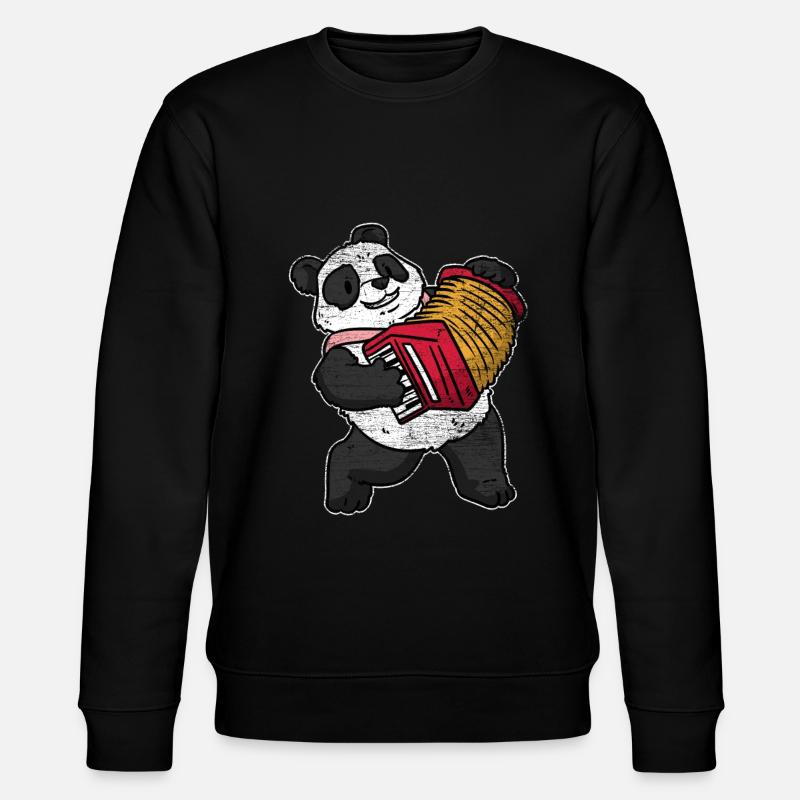 Panda accordéon - Sweat bio CHANGER Stanley/Stella Unisexe - noir