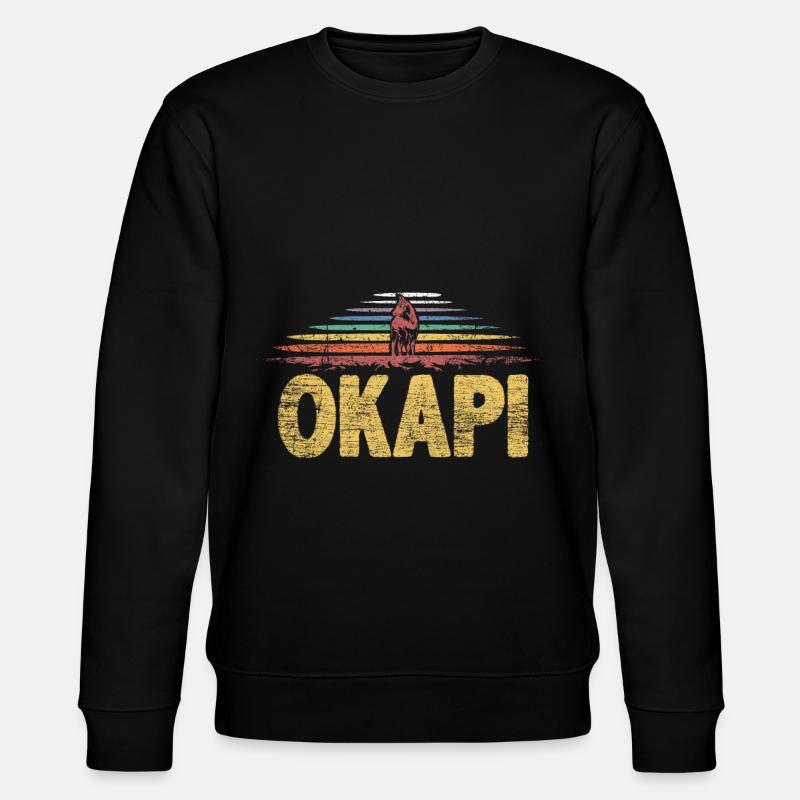 Okapi Geschenk - Stanley/Stella Unisex Bio-Sweatshirt CHANGER  - Schwarz