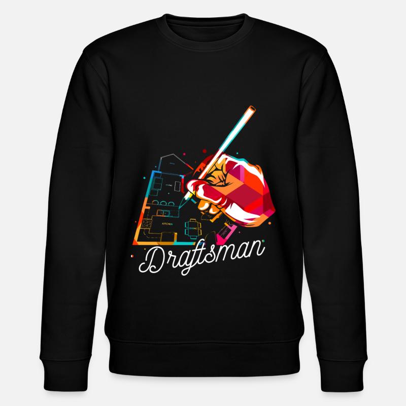 Polygone de dessinateur - Sweat bio CHANGER Stanley/Stella Unisexe - noir