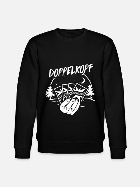 Doppelkopf Geschenk - Stanley/Stella Unisex Bio-Sweatshirt CHANGER - Schwarz