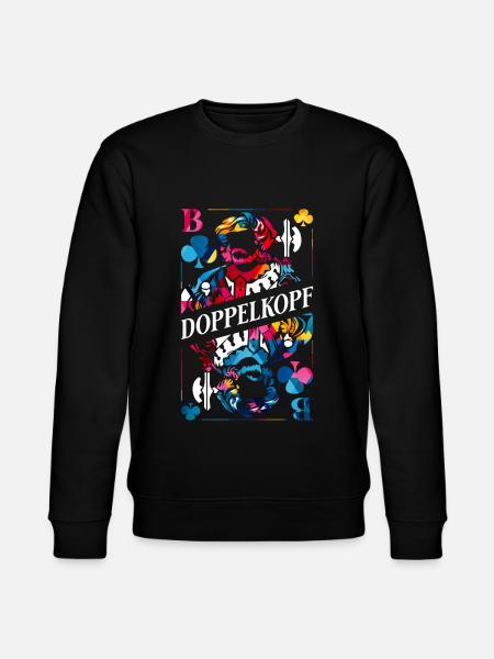 Doppelkopf Polygon - Stanley/Stella Unisex Bio-Sweatshirt CHANGER - Schwarz