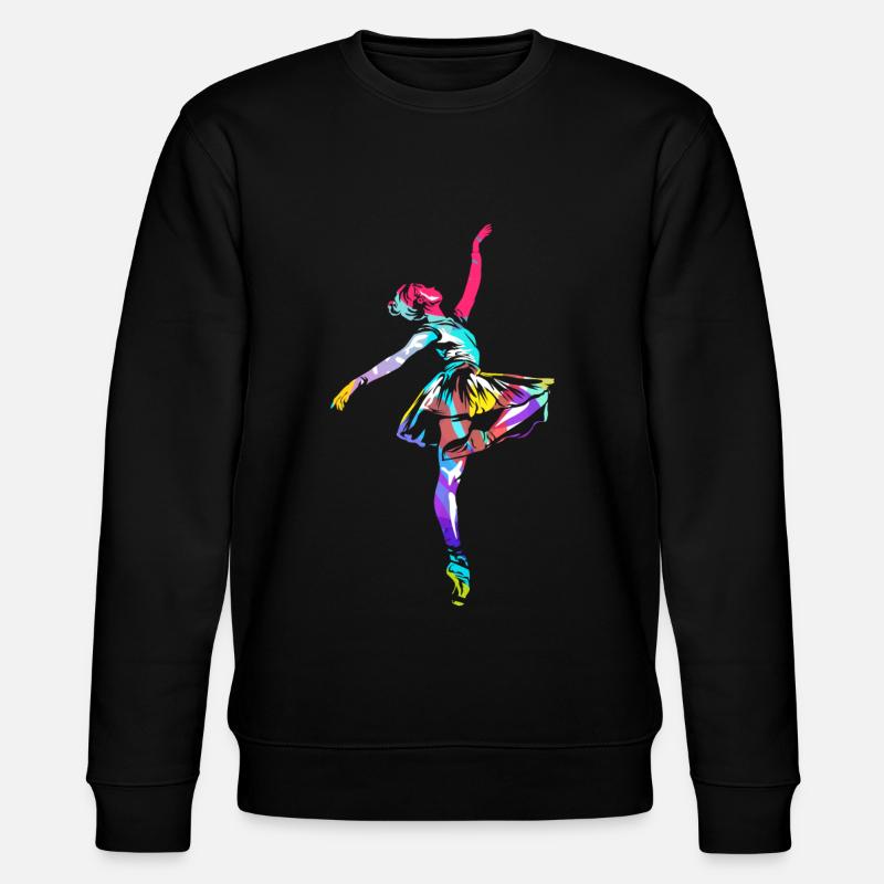 Ballett Polygon - Stanley/Stella Unisex Bio-Sweatshirt CHANGER  - Schwarz