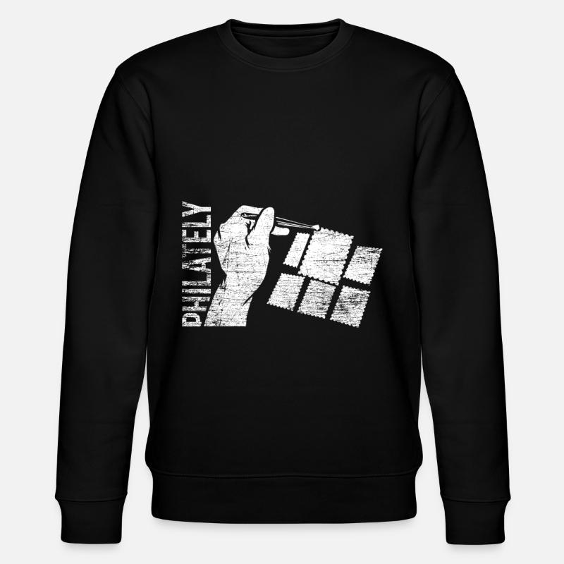 Philatelie Geschenk - Stanley/Stella Unisex Bio-Sweatshirt CHANGER  - Schwarz