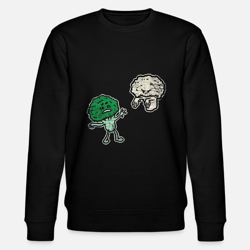 Broccoli cauliflower - Stanley/Stella CHANGER Unisex Organic Sweatshirt - black