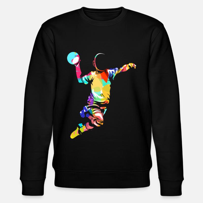 Handball Geschenk - Stanley/Stella Unisex Bio-Sweatshirt CHANGER  - Schwarz