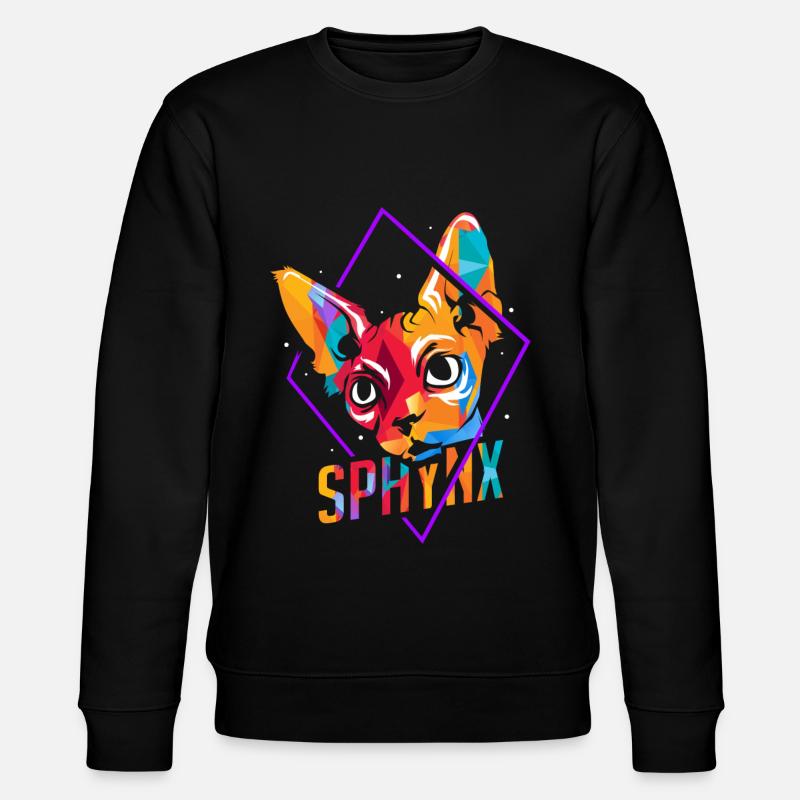 Sphynx - Stanley/Stella CHANGER Unisex Organic Sweatshirt - black