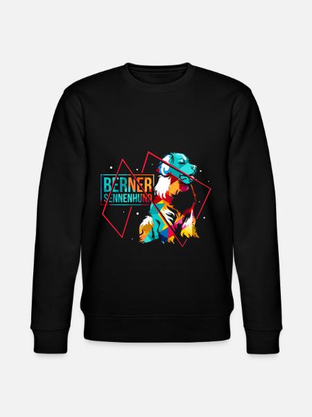 Bernesse Rinderhund - Stanley/Stella Unisex Bio-Sweatshirt CHANGER  - Schwarz
