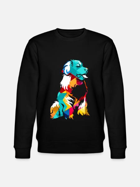 Bernese bovine dog - Stanley/Stella CHANGER Unisex Organic Sweatshirt - black