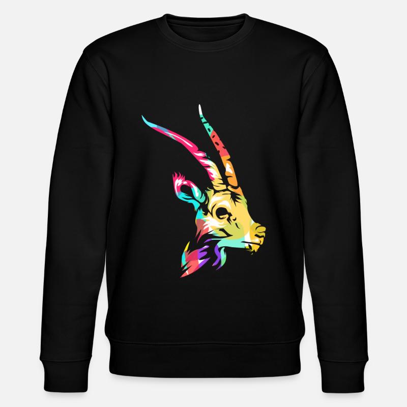 Gazelle - Stanley/Stella Unisex Bio-Sweatshirt CHANGER  - Schwarz