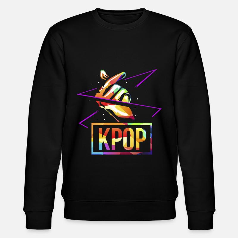 K-pop polygon - Stanley/Stella CHANGER Unisex Organic Sweatshirt - black