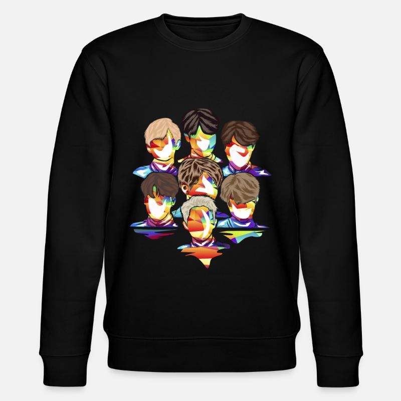 K-Pop Boyband - Stanley/Stella Unisex Bio-Sweatshirt CHANGER  - Schwarz