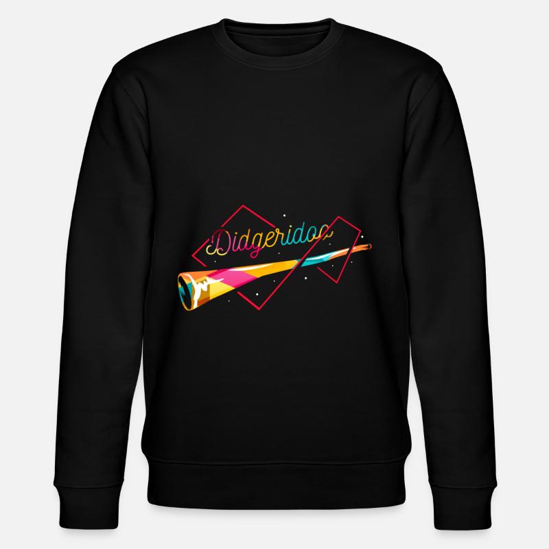 Polygone de didgeridoo - Sweat bio CHANGER Stanley/Stella Unisexe - noir