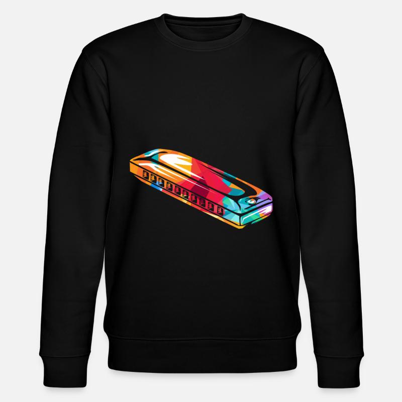 harmonica - Stanley/Stella CHANGER Unisex Organic Sweatshirt - black