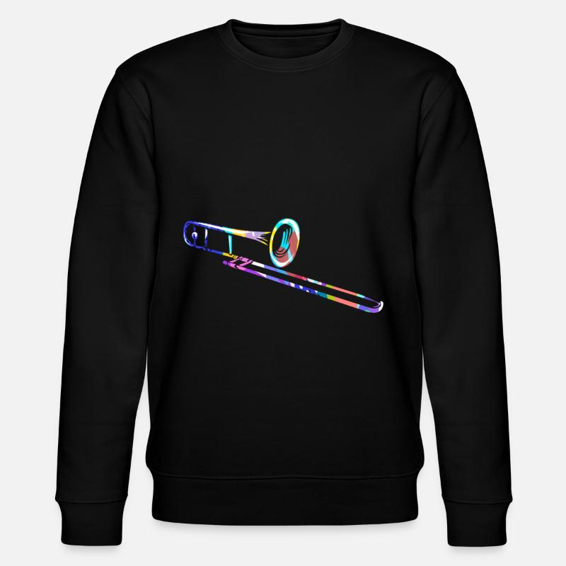 Trombone gift - Stanley/Stella CHANGER Unisex Organic Sweatshirt - black