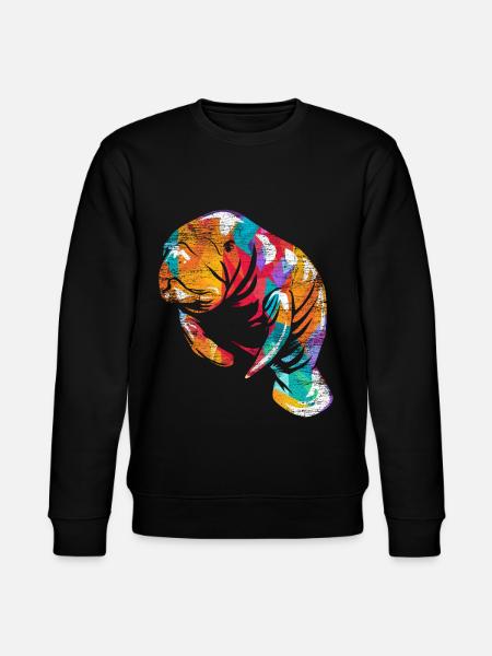 Manatee Dugong - Stanley/Stella CHANGER Unisex Organic Sweatshirt - black