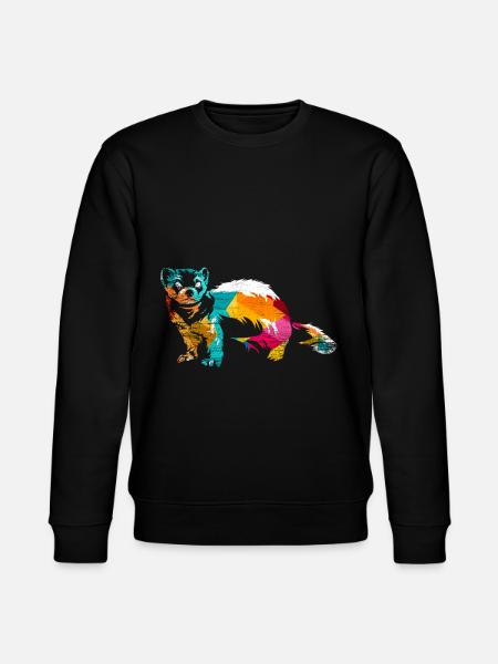 Frettchen - Stanley/Stella Unisex Bio-Sweatshirt CHANGER - Schwarz