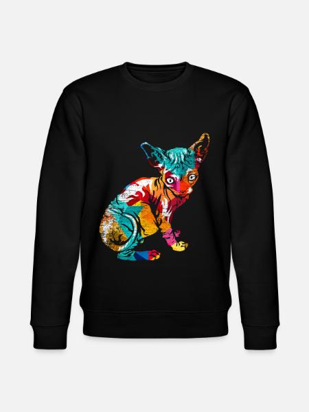 Polygone de Sphynx - Sweat bio CHANGER Stanley/Stella Unisexe - noir