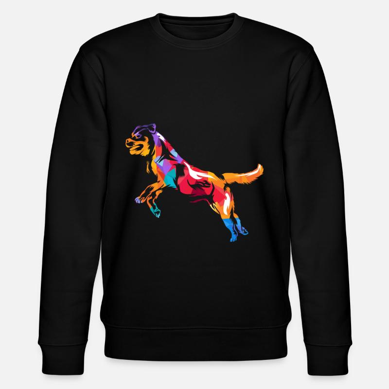 Rottweiler Polygon - Stanley/Stella Unisex Bio-Sweatshirt CHANGER  - Schwarz
