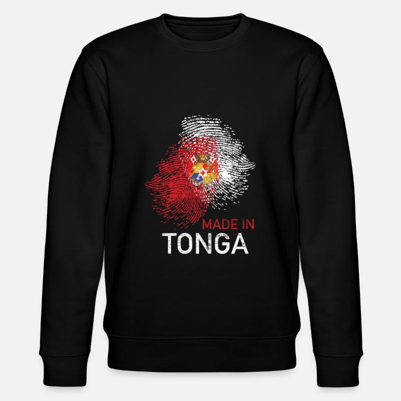 Tonga - Stanley/Stella Unisex Bio-Sweatshirt CHANGER  - Schwarz