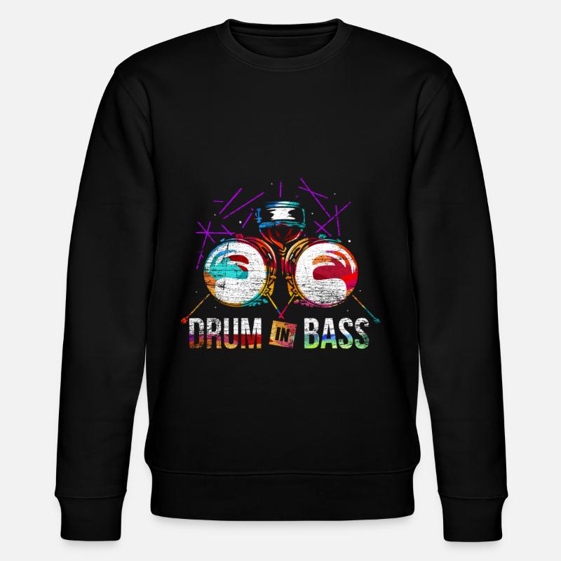 Drum n Bass Gift - Stanley/Stella CHANGER Unisex Organic Sweatshirt - black