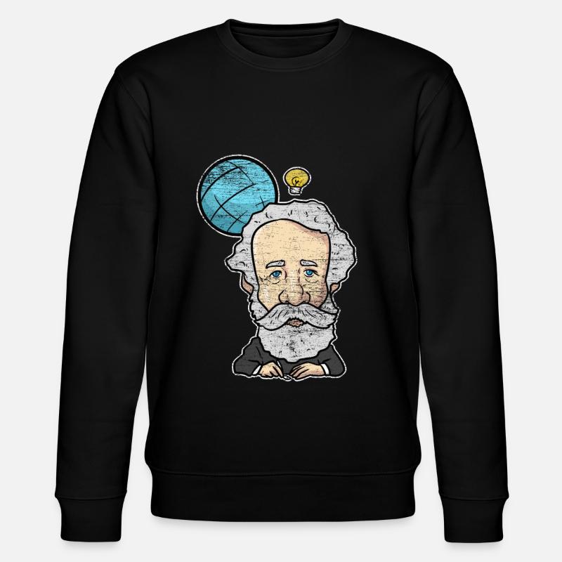 Cadeau d'écrivain Jules Verne - Sweat bio CHANGER Stanley/Stella Unisexe - noir
