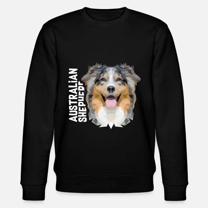 Australian Shepherd - Stanley/Stella Unisex Bio-Sweatshirt CHANGER  - Schwarz