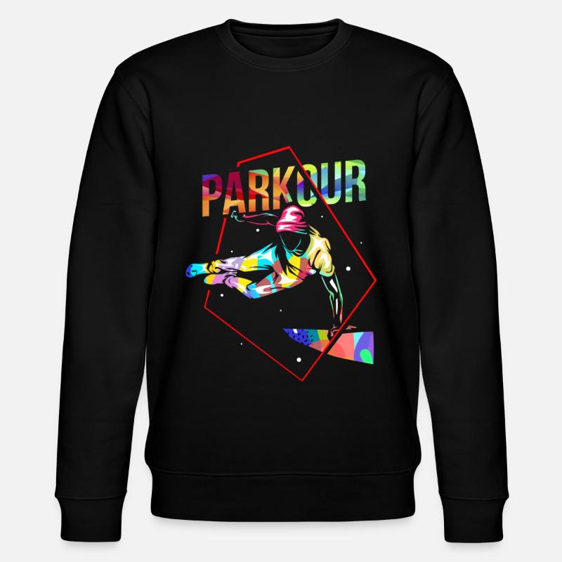 Parkour Geschenk - Stanley/Stella Unisex Bio-Sweatshirt CHANGER  - Schwarz