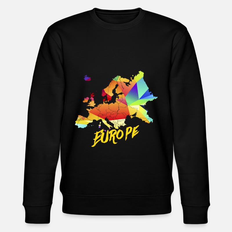 Europa Kontinent - Stanley/Stella Unisex Bio-Sweatshirt CHANGER - Schwarz