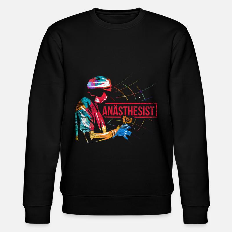 Anästhesist Geschenk - Stanley/Stella Unisex Bio-Sweatshirt CHANGER  - Schwarz
